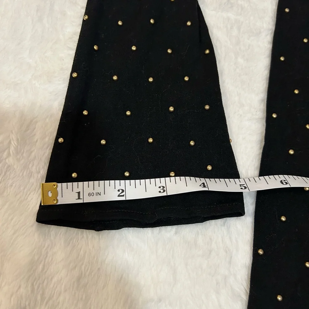 Vintage Aris Long Opera Gloves with Gold Stud Accents